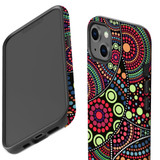For iPhone 14 Pro Max/14 Pro/14 and older Case, Protective Cover, Dotted Abstract Painting | Shockproof Cases | iCoverLover.com.au