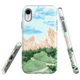For iPhone XR Case Tough Protective Cover, Mountainous Nature