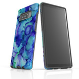 Samsung Galaxy Note 8 Protective Case, Green Blue Watercolour