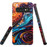 For Samsung Galaxy S10 Tough Protective Case, Swirling Paint | Protective Covers | iCoverLover Australia