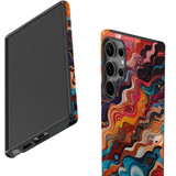 For Samsung Galaxy S23 Ultra, S23+ Plus, S23, S22 Ultra, S22+, S22, S10 5G & Older Case, Waves Of The Sun | Protective Cases | iCoverLover.com.au