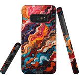 For Samsung Galaxy S10e Tough Protective Case, Waves Of The Sun | Protective Covers | iCoverLover Australia