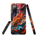 For Samsung Galaxy S20 FE Tough Protective Case, Waves Of The Sun | Protective Covers | iCoverLover Australia