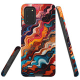 For Samsung Galaxy S20+ Plus Tough Protective Case, Waves Of The Sun | Protective Covers | iCoverLover Australia