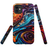 For iPhone 11 Tough Protective Case, Swirling Paint | Protective Covers | iCoverLover Australia