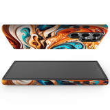 For Samsung Galaxy S23 Ultra, S23+ Plus, S23, S22 Ultra, S22+, S22, S10 5G & Older Case, Swirling Gold | Protective Cases | iCoverLover.com.au