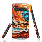 For Samsung Galaxy S10 5G Tough Protective Case, Swirling Gold | Protective Covers | iCoverLover Australia