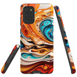 For Samsung Galaxy S20+ Plus Tough Protective Case, Swirling Gold | Protective Covers | iCoverLover Australia