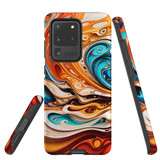 For Samsung Galaxy S20 Ultra Tough Protective Case, Swirling Gold | Protective Covers | iCoverLover Australia