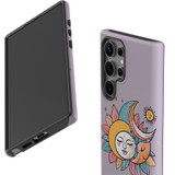 For Samsung Galaxy S23 Ultra, S23+ Plus, S23, S22 Ultra, S22+, S22, S10 5G & Older Case, Sleeping Moon | Protective Cases | iCoverLover.com.au