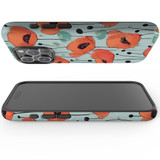 For iPhone Case, Tough Back Cover, Poppy Field | iCoverLover