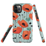 For iPhone 11 Pro Tough Protective Case, Poppy Field | Protective Covers | iCoverLover Australia