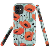 For iPhone 11 Tough Protective Case, Poppy Field | Protective Covers | iCoverLover Australia
