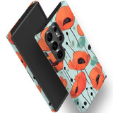 For Samsung Galaxy S23 Ultra, S23+ Plus, S23, S22 Ultra, S22+, S22, S10 5G & Older Case, Poppy Field | Protective Cases | iCoverLover.com.au