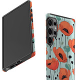 For Samsung Galaxy S23 Ultra, S23+ Plus, S23, S22 Ultra, S22+, S22, S10 5G & Older Case, Poppy Field | Protective Cases | iCoverLover.com.au