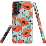 For Samsung Galaxy S20 Tough Protective Case, Poppy Field | Protective Covers | iCoverLover Australia