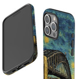 For iPhone Case, Tough Back Cover, Painting Of The Harbour Bridge | iCoverLover