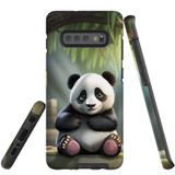 For Samsung Galaxy S10+ Plus Tough Protective Case, Happy Panda | Protective Covers | iCoverLover Australia