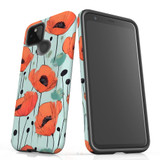 For Google Pixel 5 Tough Protective Case, Poppy Field | Protective Covers | iCoverLover Australia