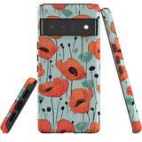 For Google Pixel 6 Pro Tough Protective Case, Poppy Field | Protective Covers | iCoverLover Australia