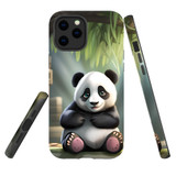 For iPhone 13 Pro Tough Protective Case, Happy Panda | Protective Covers | iCoverLover Australia
