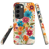 For Samsung Galaxy S22 Tough Protective Case, Floral Symphony | Protective Covers | iCoverLover Australia