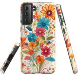 For Samsung Galaxy S23+ Plus Tough Protective Case, Floral Symphony | Protective Covers | iCoverLover Australia