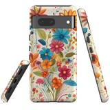 For Google Pixel 7, 6 Pro/6, 5/4a 5G, 4a, 4 XL, 4/3 XL, 3 Case, Floral Symphony | iCoverLover