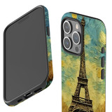 For iPhone Case, Tough Back Cover, Eiffel Tower Painting | iCoverLover