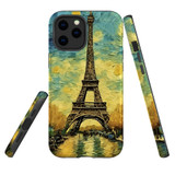 For iPhone 12 Pro Max Tough Protective Case, Eiffel Tower Painting | Protective Covers | iCoverLover Australia