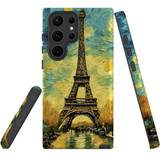 For Samsung Galaxy S23 Ultra, S23+ Plus, S23, S22 Ultra, S22+, S22, S10 5G & Older Case, Eiffel Tower Painting | Protective Cases | iCoverLover.com.au
