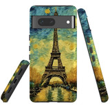 For Google Pixel 7, 6 Pro/6, 5/4a 5G, 4a, 4 XL, 4/3 XL, 3 Case, Eiffel Tower Painting | iCoverLover