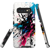 For Samsung Galaxy S10 Tough Protective Case, Dark Splatter | Protective Covers | iCoverLover Australia