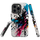 For iPhone 12 Pro Max Tough Protective Case, Dark Splatter | Protective Covers | iCoverLover Australia
