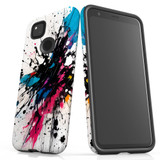 For Google Pixel 4a Tough Protective Case, Dark Splatter | Protective Covers | iCoverLover Australia