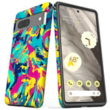 For Google Pixel 7, 6 Pro/6, 5/4a 5G, 4a, 4 XL, 4/3 XL, 3 Case, Abstract Strokes | iCoverLover