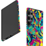 For Samsung Galaxy S23 Ultra, S23+ Plus, S23, S22 Ultra, S22+, S22, S10 5G & Older Case, Abstract Strokes | Protective Cases | iCoverLover.com.au