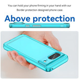 For Google Pixel 8 Pro 5G or Pixel 8 5G Case, Candy Series Shielding Back Cover, Clear Blue | iCoverLover Australia