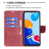 For Google Pixel 8 Pro 5G or Pixel 8 5G Case, Lambskin Texture PU Leather Folio Wallet Cover, Red | iCoverLover Australia