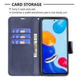 For Google Pixel 8 Pro 5G or Pixel 8 5G Case, Lambskin Texture PU Leather Folio Wallet Cover, Blue | iCoverLover Australia