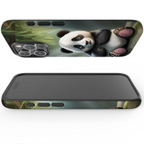 For iPhone 15 Pro Tough Protective Case, Happy Panda | Protective Covers | iCoverLover Australia
