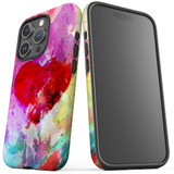 For iPhone 15 Pro Case Tough Protective Cover, Heart Painting | Protective Covers | iCoverLover Australia