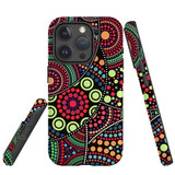 For iPhone 15 Pro Case Tough Protective Cover, Dotted Abstract Painting | Protective Covers | iCoverLover Australia