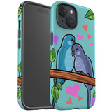 For iPhone 15 Case Tough Protective Cover, Birds In Love | Protective Covers | iCoverLover Australia
