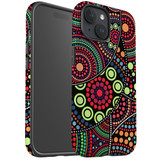 For iPhone 15 Case Tough Protective Cover, Dotted Abstract Painting | Protective Covers | iCoverLover Australia