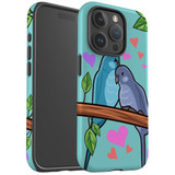 For iPhone 15 Pro Max Case Tough Protective Cover, Birds In Love | Protective Covers | iCoverLover Australia