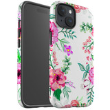 For iPhone 15 Case Tough Protective Cover, Floral Garden | Protective Covers | iCoverLover Australia