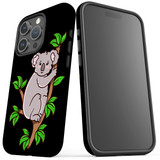 For iPhone 15 Pro Max Case Tough Protective Cover, Koala Illustration | Protective Covers | iCoverLover Australia