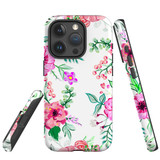 For iPhone 15 Pro Max Case Tough Protective Cover, Floral Garden | Protective Covers | iCoverLover Australia