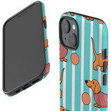 For iPhone 15 Case Tough Protective Cover, Dachshund Dogs Cute | Protective Covers | iCoverLover Australia